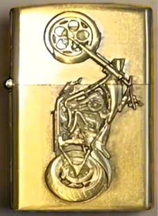 gold windproof metal lighter