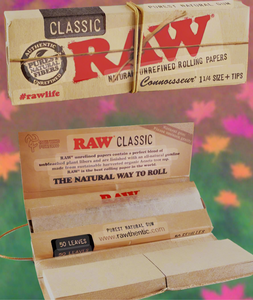 raw classic - single wide papers + tips