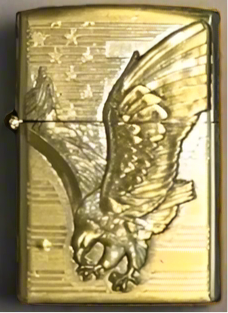 gold windproof metal lighter