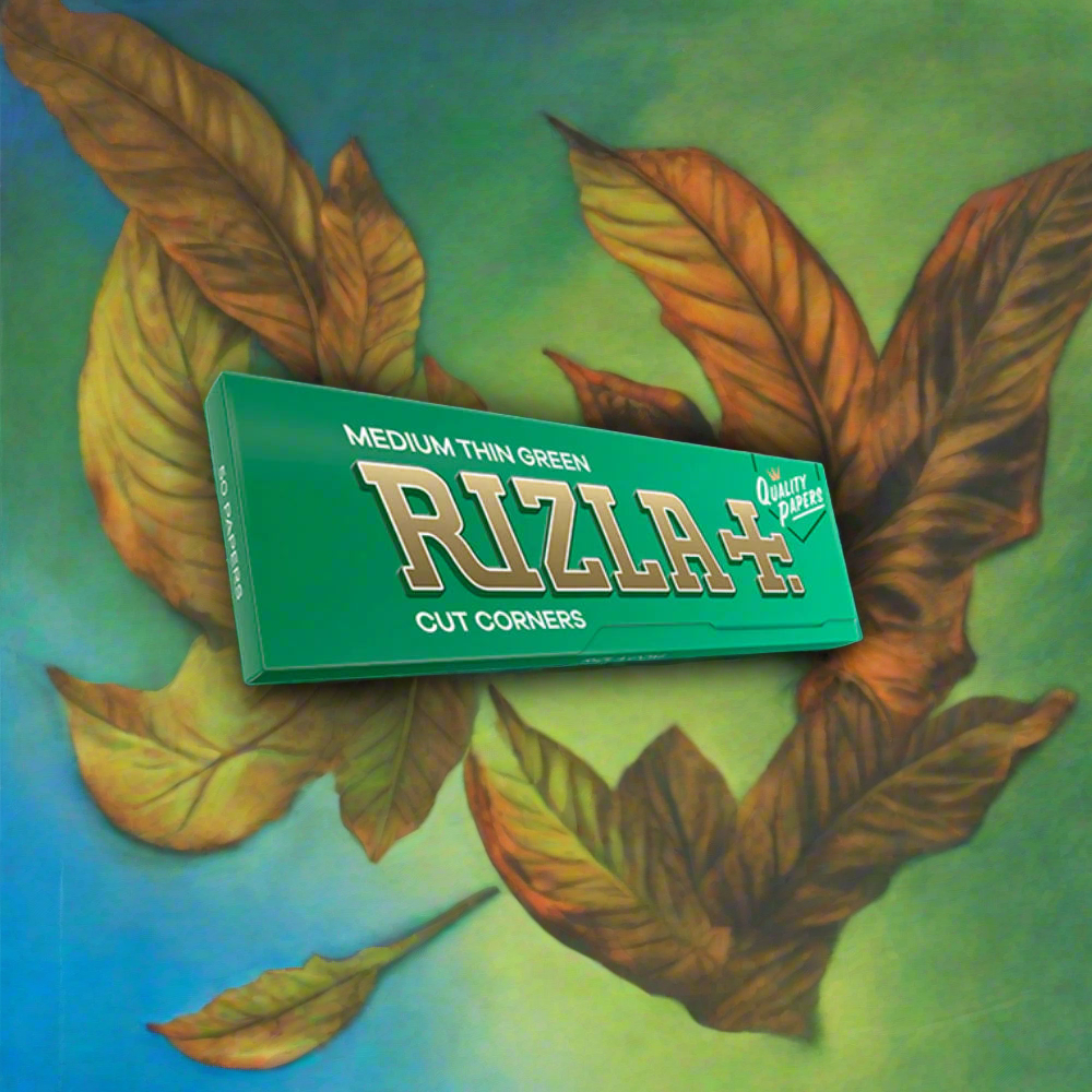 rizla green - single papers (2 packs)