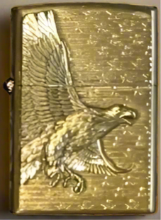gold windproof metal lighter